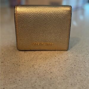 Michael Kors Shimmering Gold Card Holder